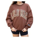 LuLu Mac Sweatshirt = Brown w Leopard Girlie Girl / LuLu Mac Sweatshirt S