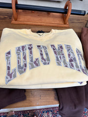 LuLu Mac Sweatshirt = Butter w Camouflage Girlie Girl / LuLu Mac Sweatshirt
