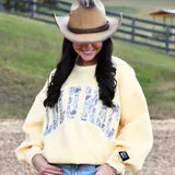 LuLu Mac Sweatshirt = Butter w Camouflage Girlie Girl / LuLu Mac Sweatshirt M