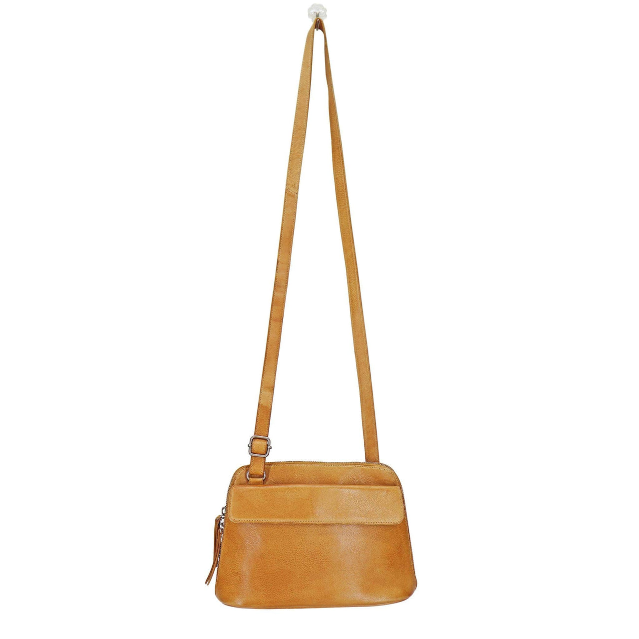 Luna Handcrafted Leather Crossbody: Black Latico Leathers Handbag & Wallet Accessories