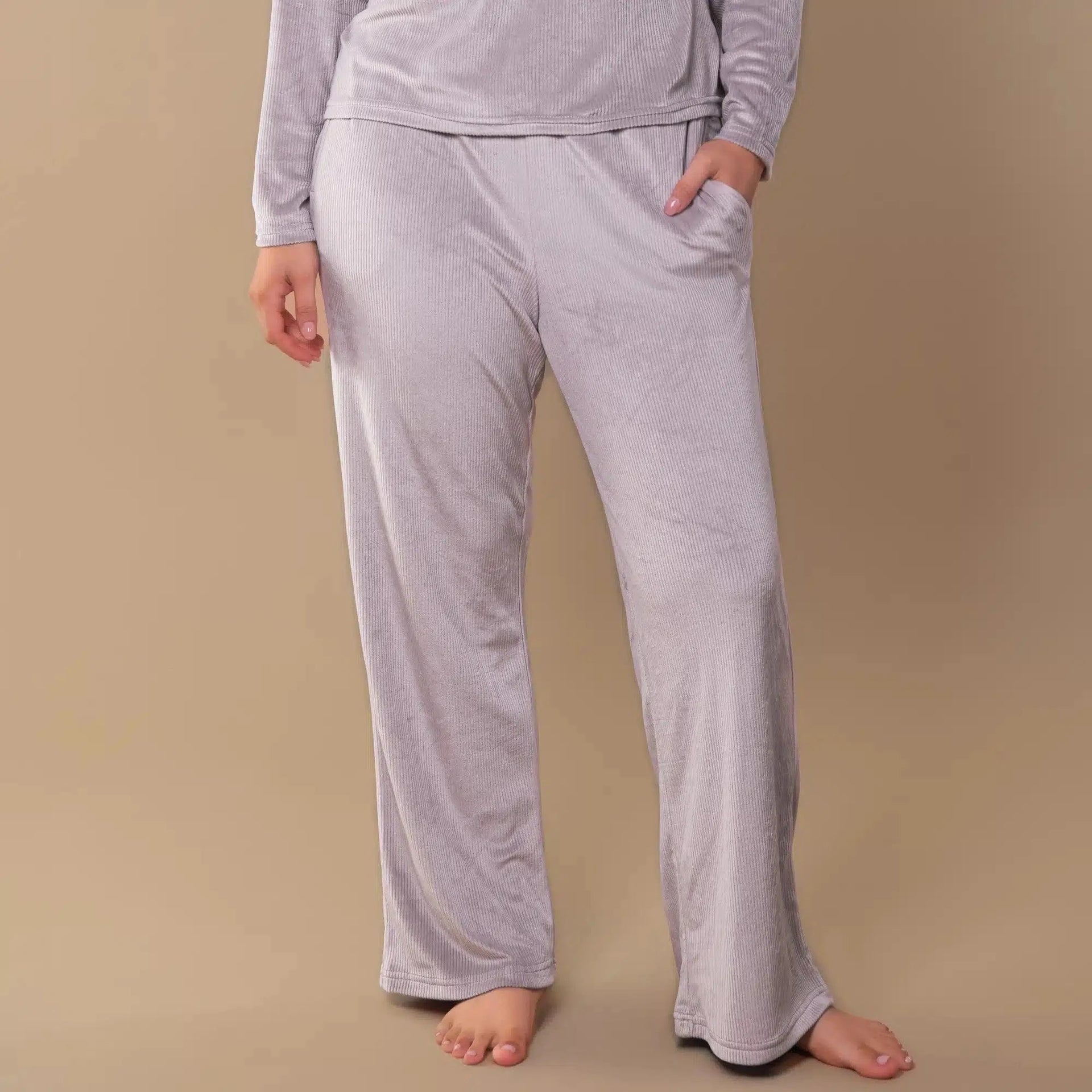 Luxe Lounge Lounge Pant | Soft Grey Amanda Blu Lounge Wear