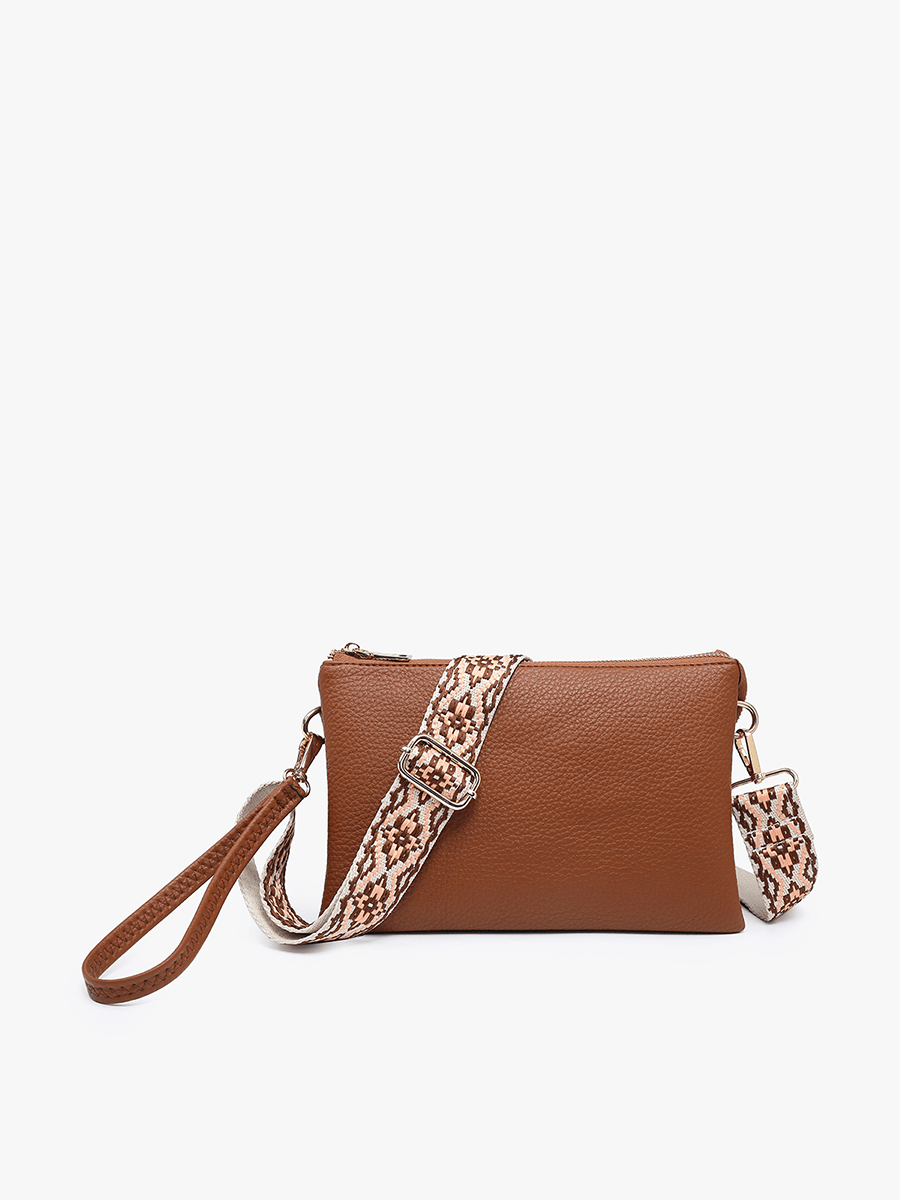 M2056 Izzy Crossbody w/ Guitar Strap: Camel Jen & Co.