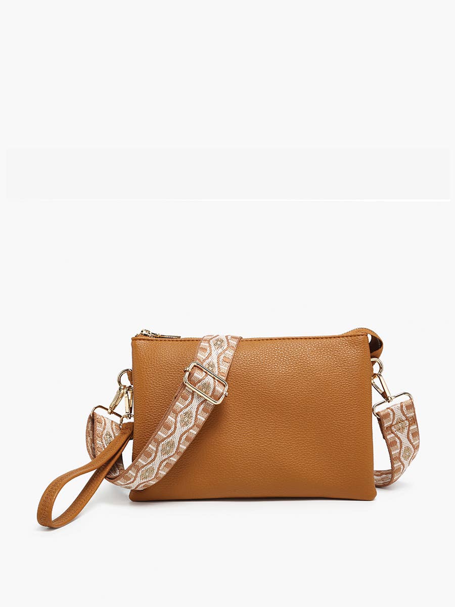 M2056 Izzy Crossbody w/ Guitar Strap: Camel Jen & Co.
