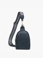 M2436 Ellen Sling Bag w/ Removable Guitar Strap: Navy Jen & Co.
