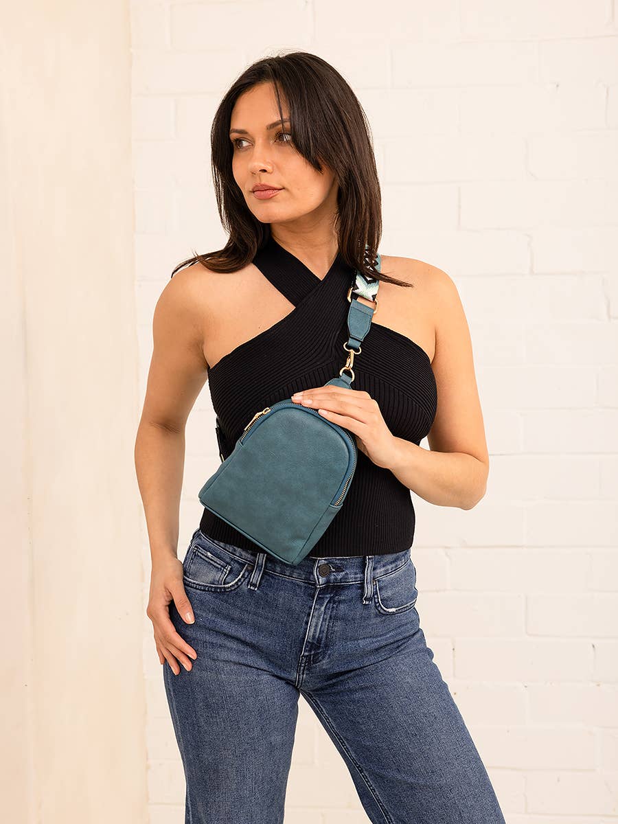 M2436 Ellen Sling Bag w/ Removable Guitar Strap: Peacock Jen & Co.