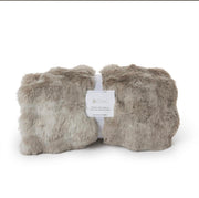 Marbled Faux Fur Throw Two's Company Blanket