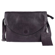 Marcus Handcrafted Leather Crossbody Bags: Charcoal Latico Leathers