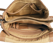 Marcus Handcrafted Leather Crossbody Bags: Charcoal Latico Leathers