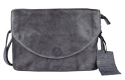 Marcus Handcrafted Leather Crossbody Bags: Charcoal Latico Leathers