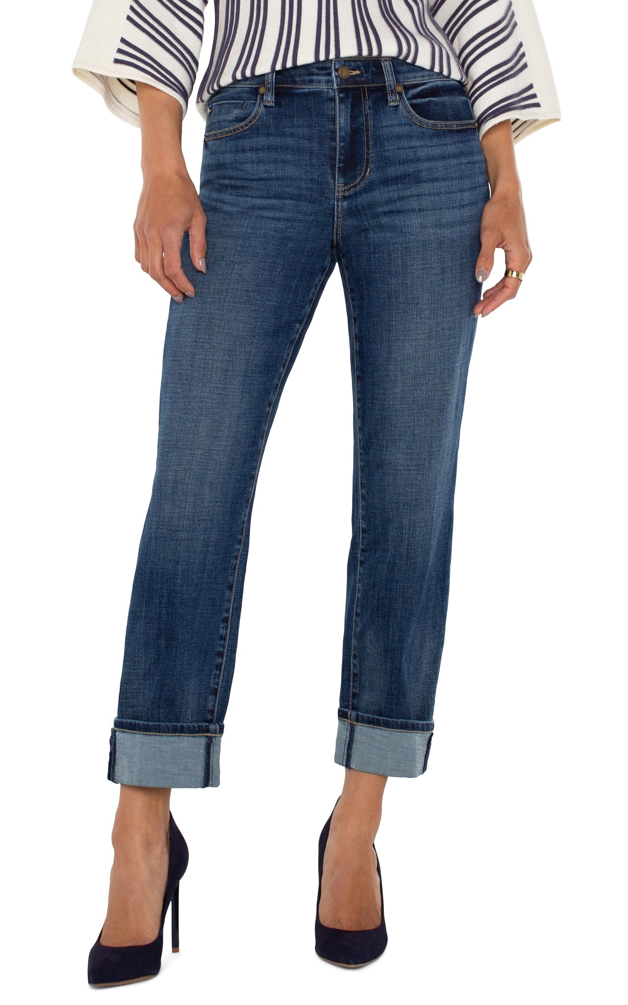 Marley Girlfriend Cuffed Jean by Liverpool Liverpool Jean 4