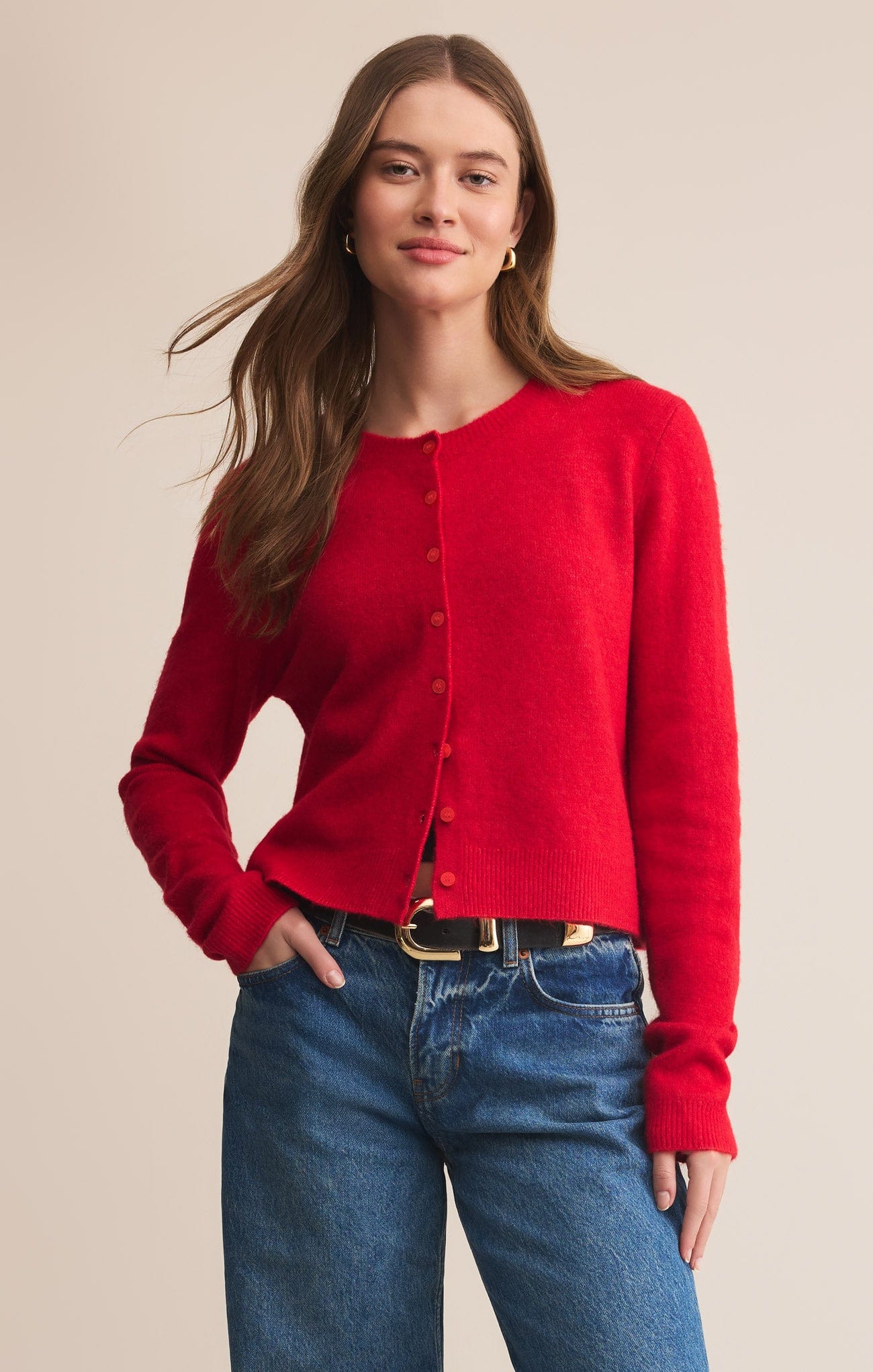 Medina Cardigan | Festive Red | Z Supply