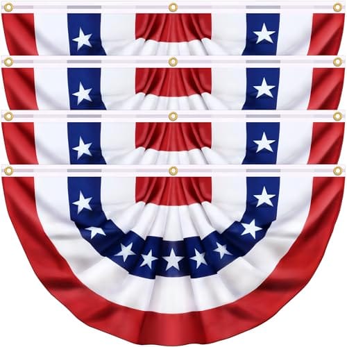 Medium Patriotic Bunting Evergreen Home Decor