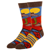 Men's Crew Socks, Armadillo Rodeo Oooh Yeah Socks