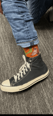 Men's Crew Socks, Armadillo Rodeo Oooh Yeah Socks