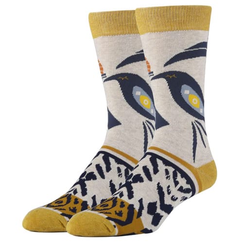 Men's Crew Socks, Clear Earth Oooh Yeah Socks