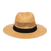 Men's Paper Fedora W Vents | Tobacco San Diego Hat Company HAT