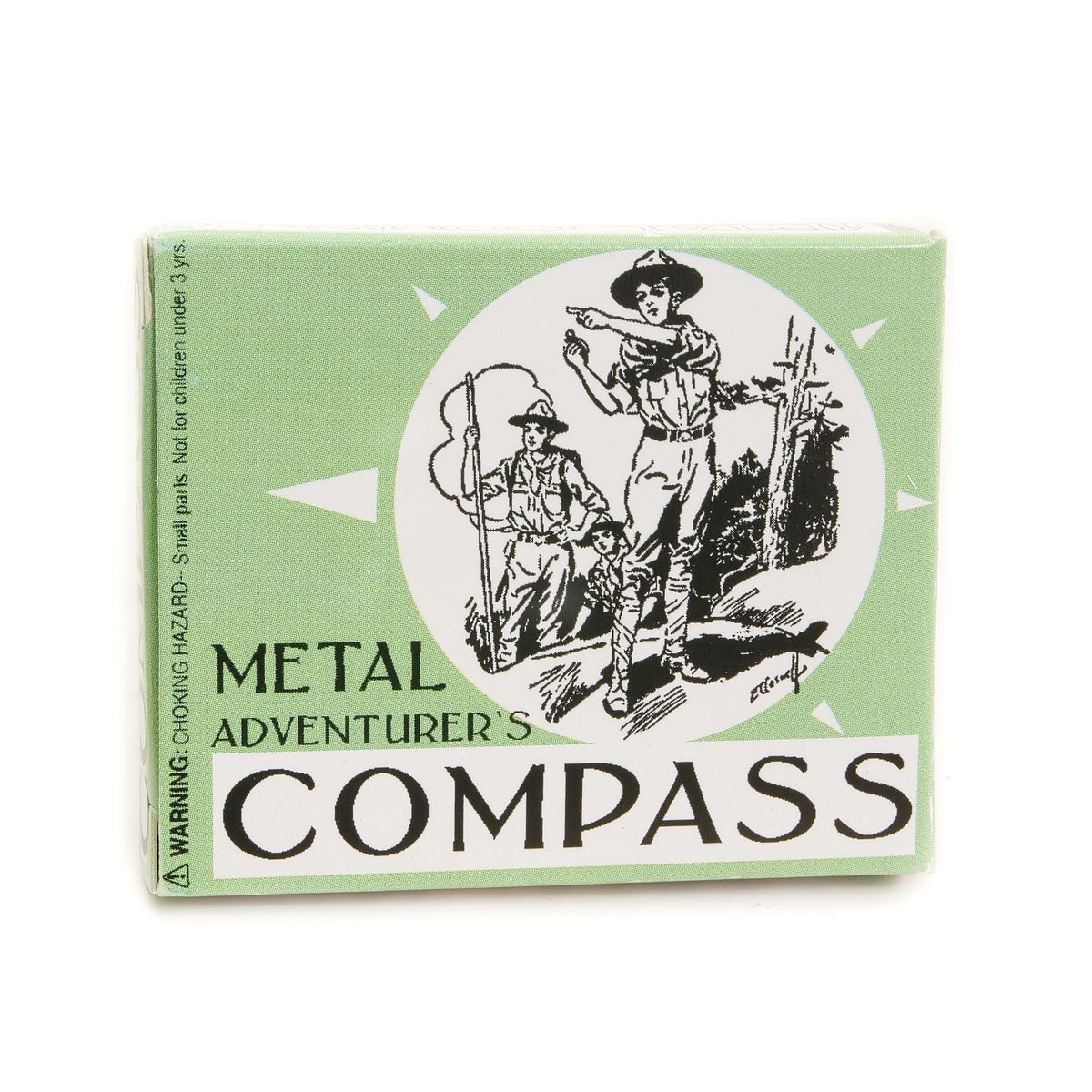 Metal Compass, Silver and Black House of Marbles