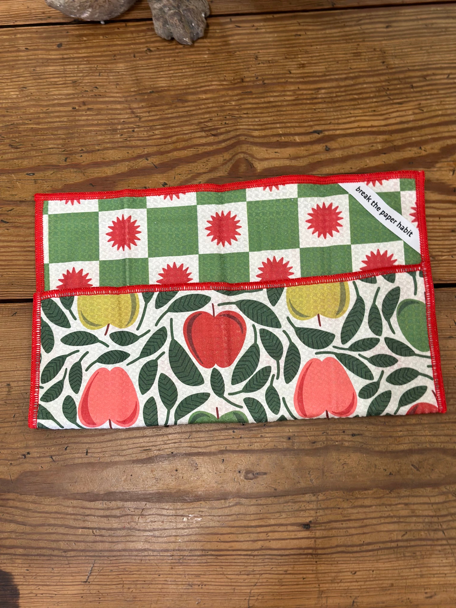Mighty Mini Towel (Set of 3) Reversible, Happy Apple Once Again Home Co. Kitchen Towel One Size
