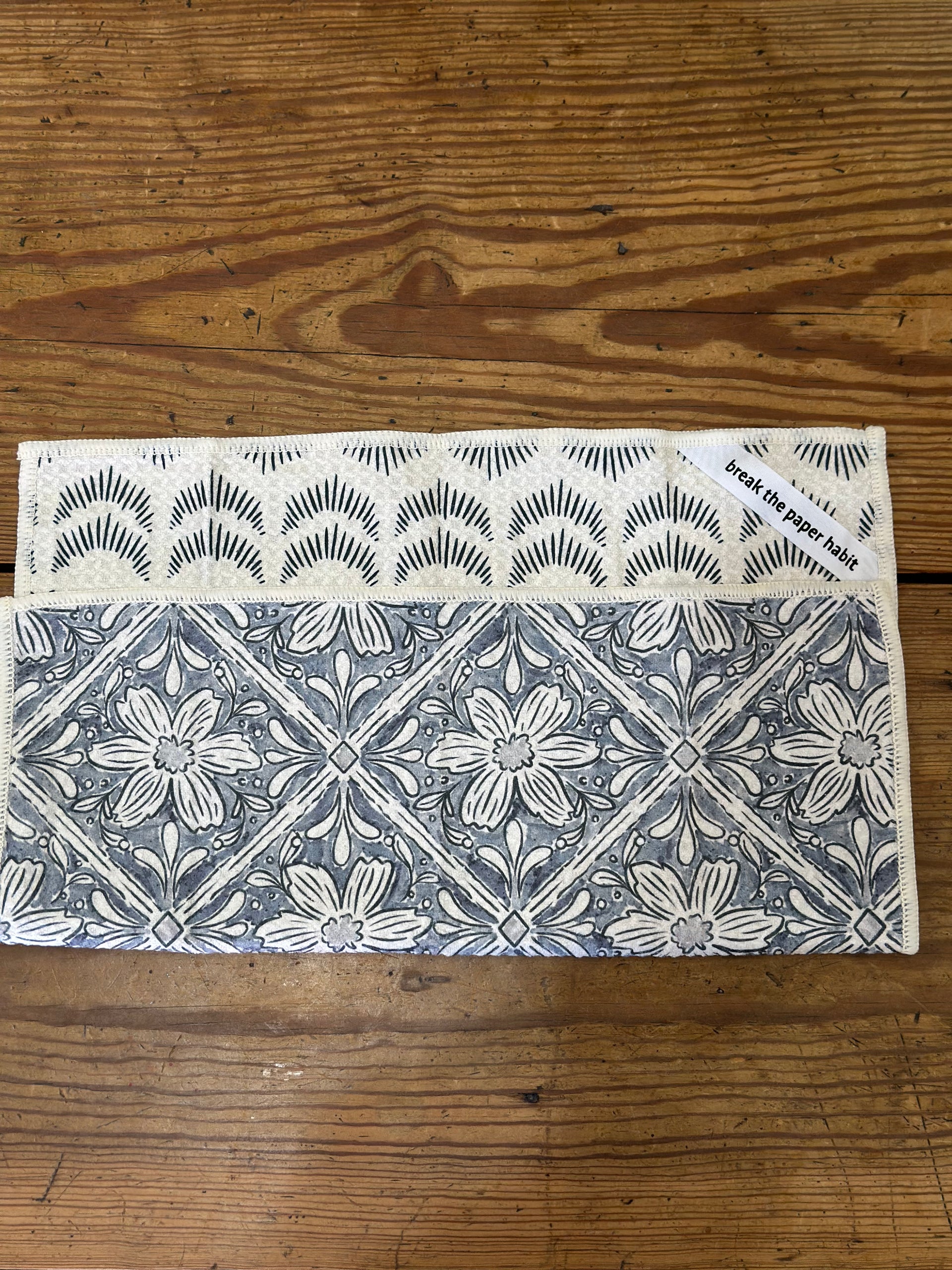 Mighty Mini Towel (Set of 3) Reversible, Majolica Blue Once Again Home Co. Kitchen Towel One Size