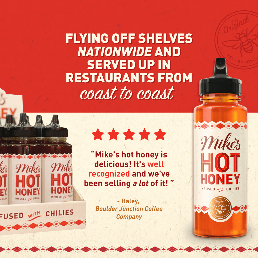 Mike's Hot Honey | Original | 6-pack | 12oz | Squeeze Bottle Mike's Hot Honey