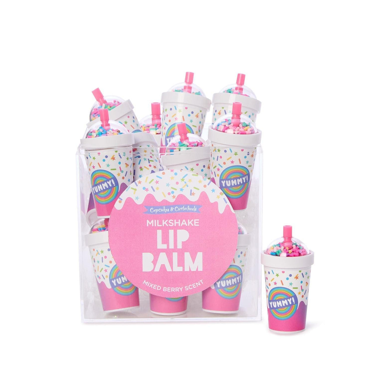 Milkshake Lip Balm Berry Scent Two's Company lip balm