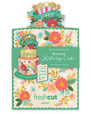 Mini Blooming Birthday Cake (10 Mini Pop-up Greeting Cards) FreshCut Paper LLC