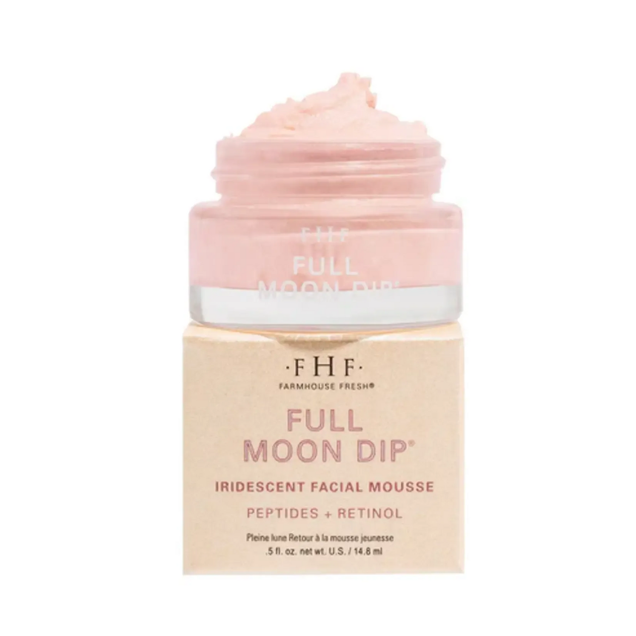 Mini Full Moon Dip® Iridescent Facial Mousse .5 oz FarmHouse Fresh