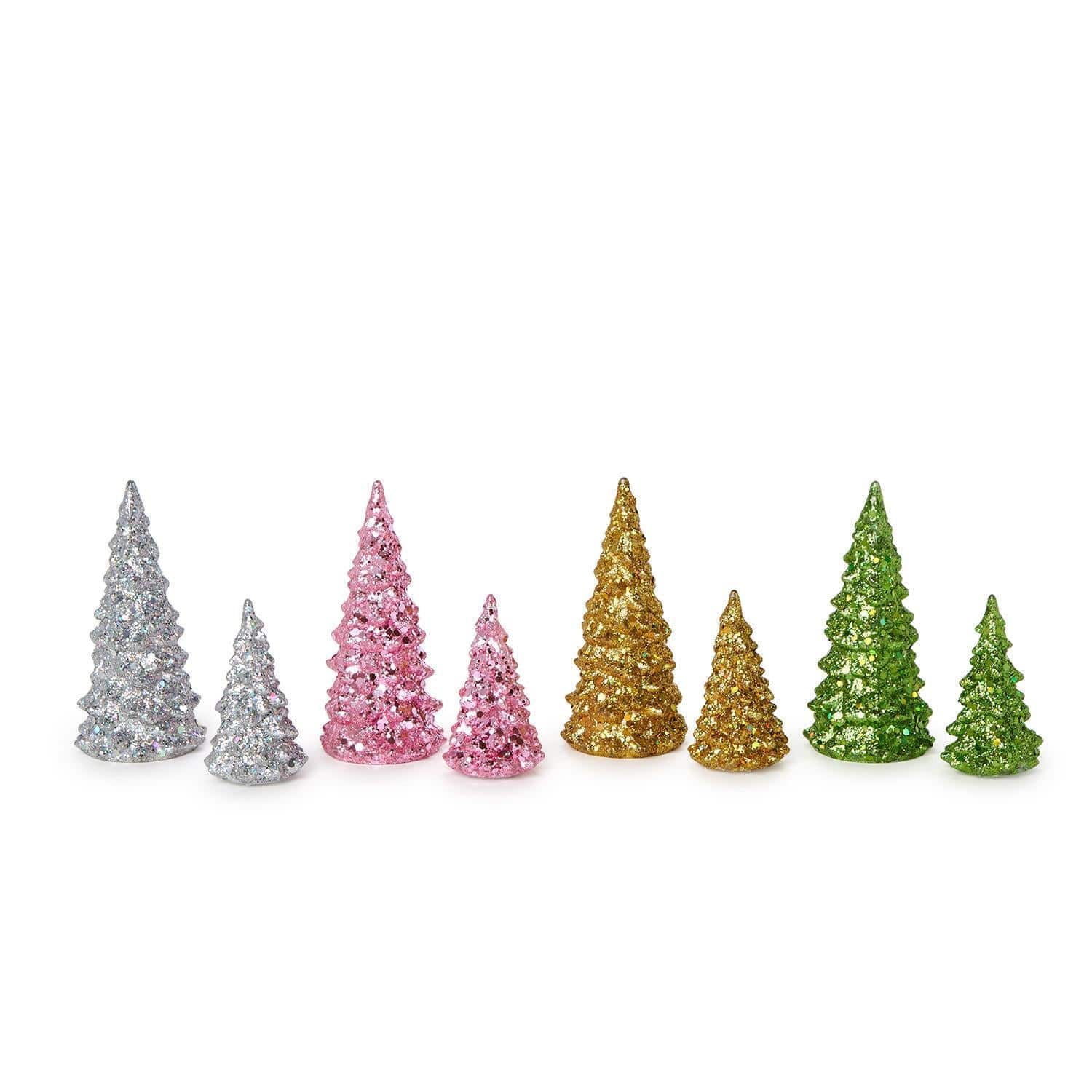 Mini Glitter LED Trees Two’s Company Nativity