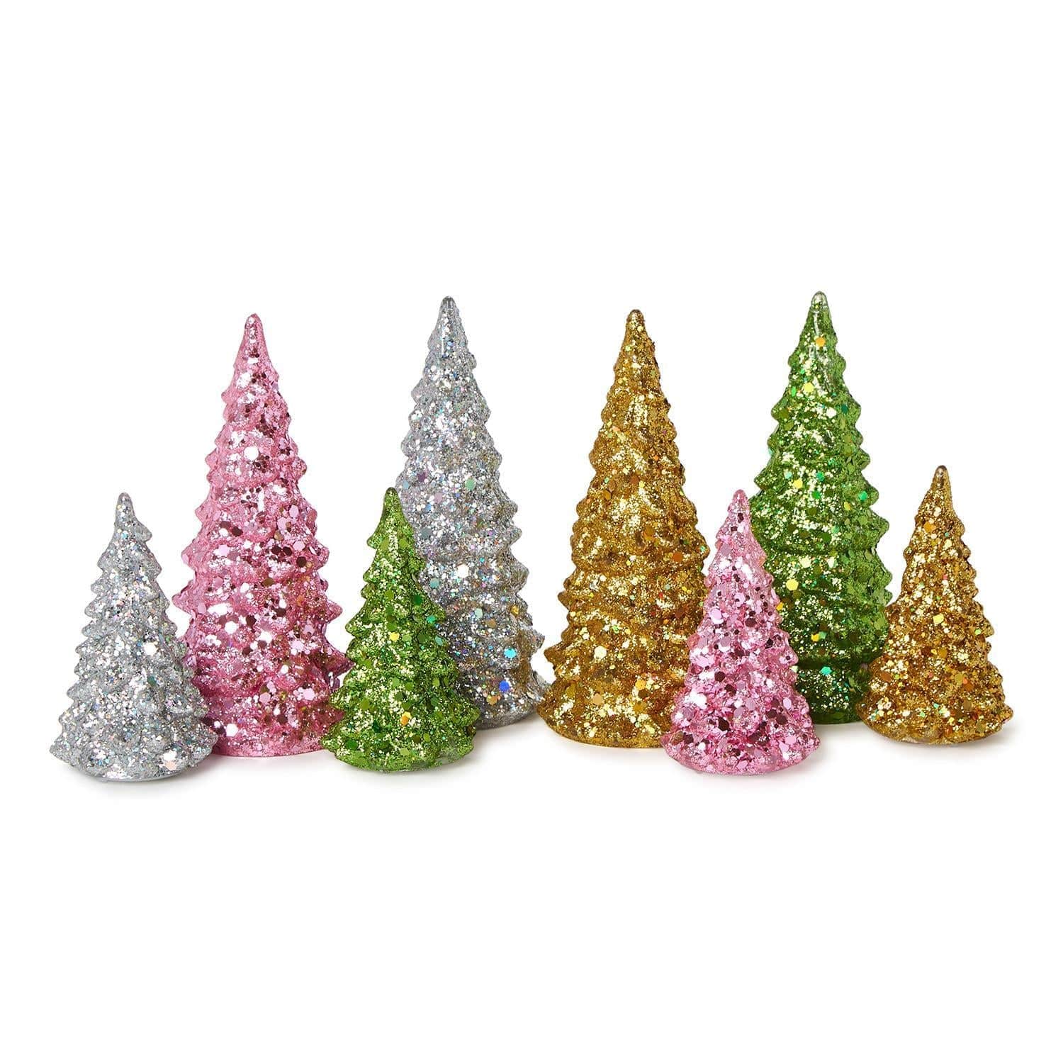 Mini Glitter LED Trees Two’s Company Nativity