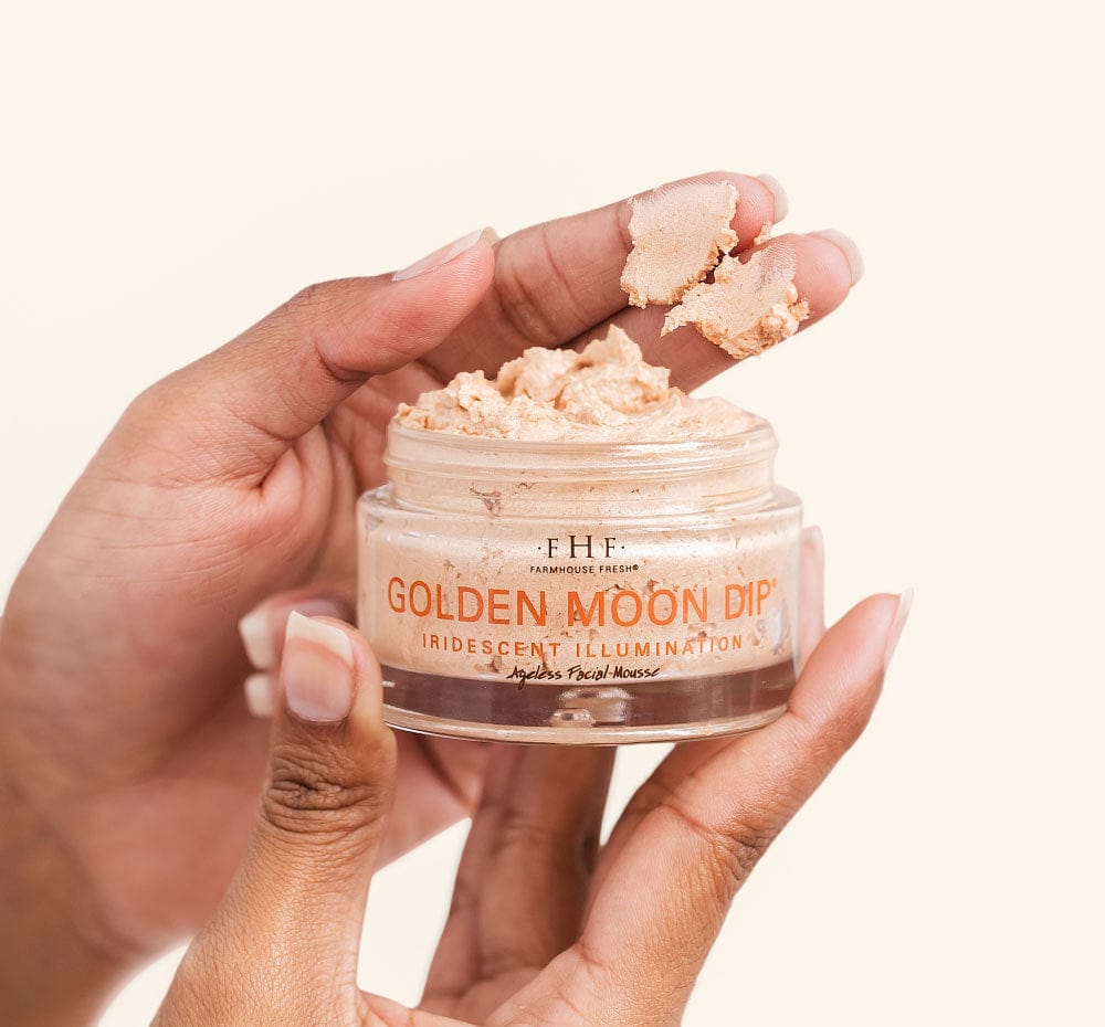 Mini Golden Moon Dip® Iridescent Facial Mousse .5 oz FarmHouse Fresh