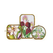 Mini Metal Frames with Gold Trim | 3 Assorted Two's Company Picture Frames