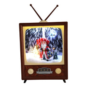 Mini Retro TV with Santa Glory Haus, Inc Christmas Ornament