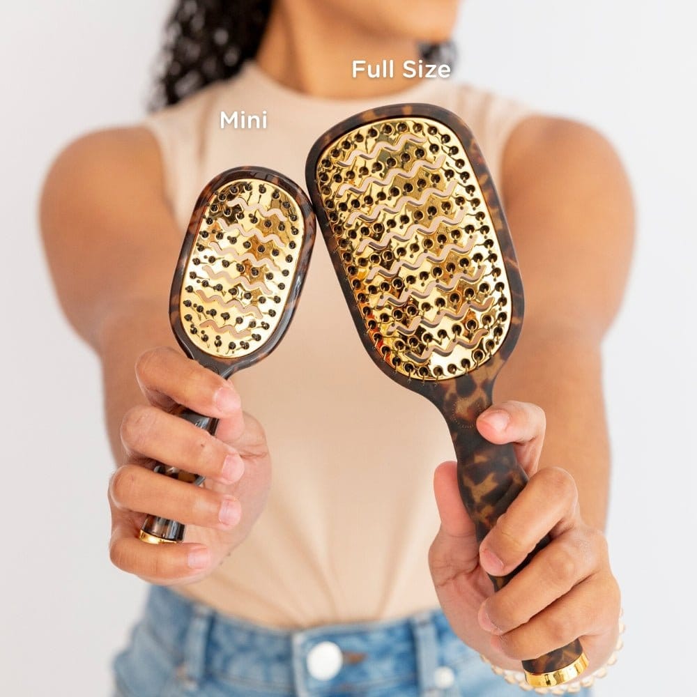 Mini Vent Hair Brush | Tortoise TELETIES Hair Brush