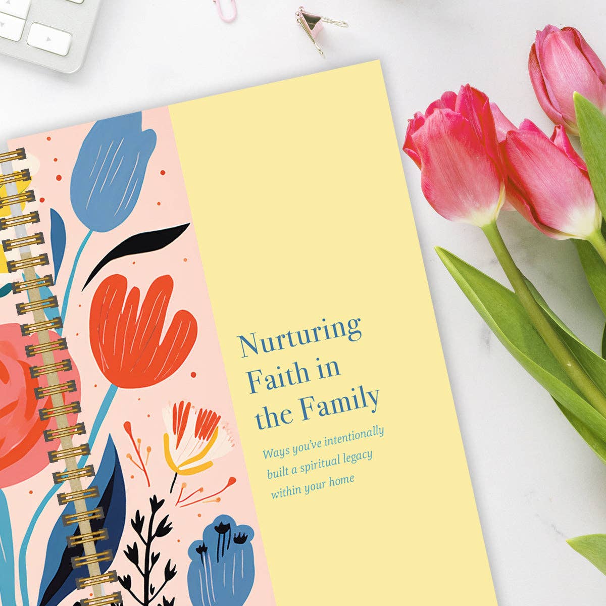 Mom's Faith Journey: A Year of Faith & Testimony Spiral Bible