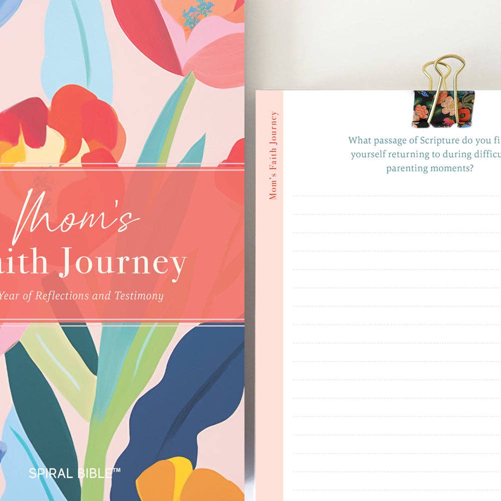 Mom's Faith Journey: A Year of Faith & Testimony Spiral Bible