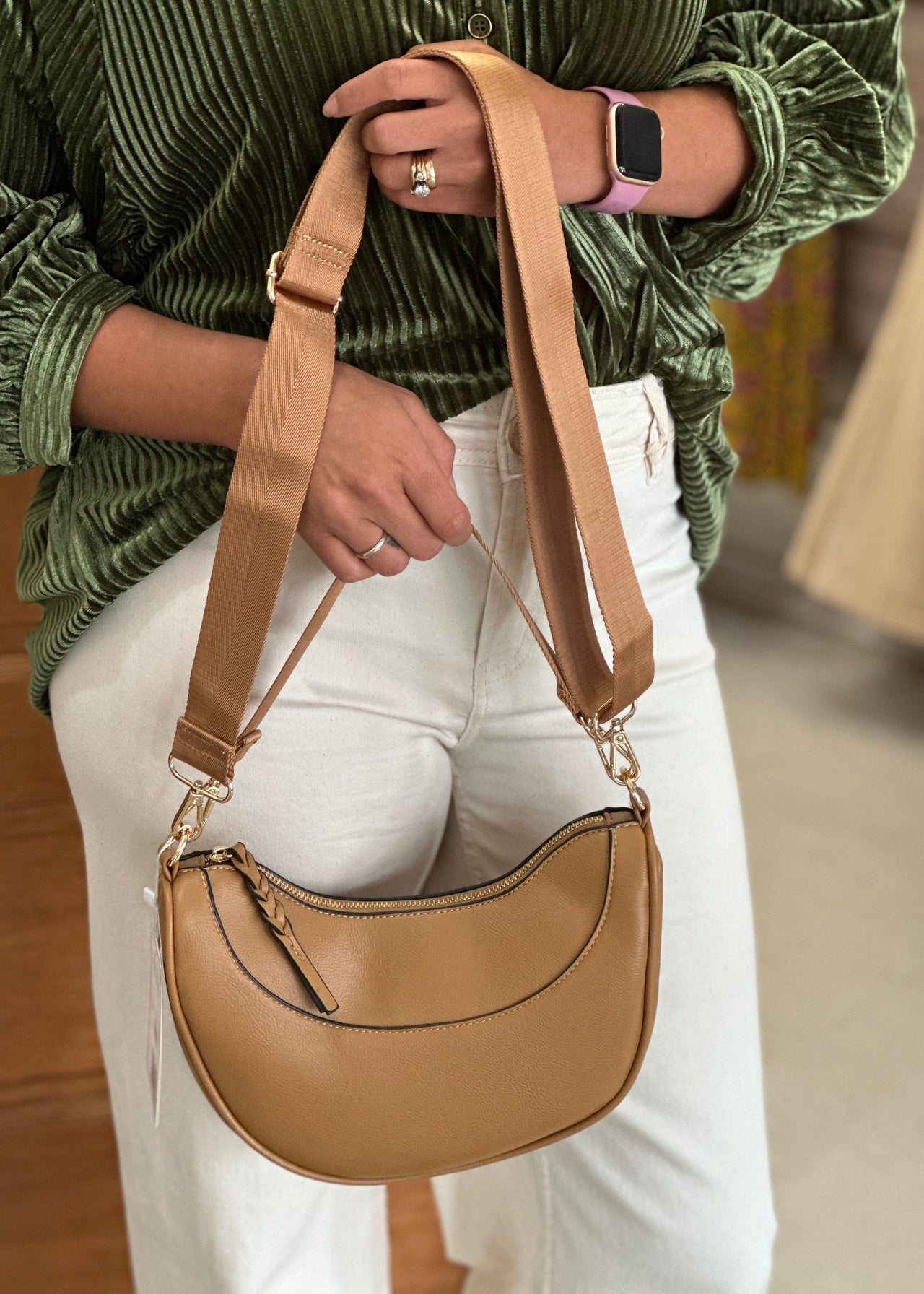 Monica Shoulder Bag | 2 Colors Jen & Co Crossbody