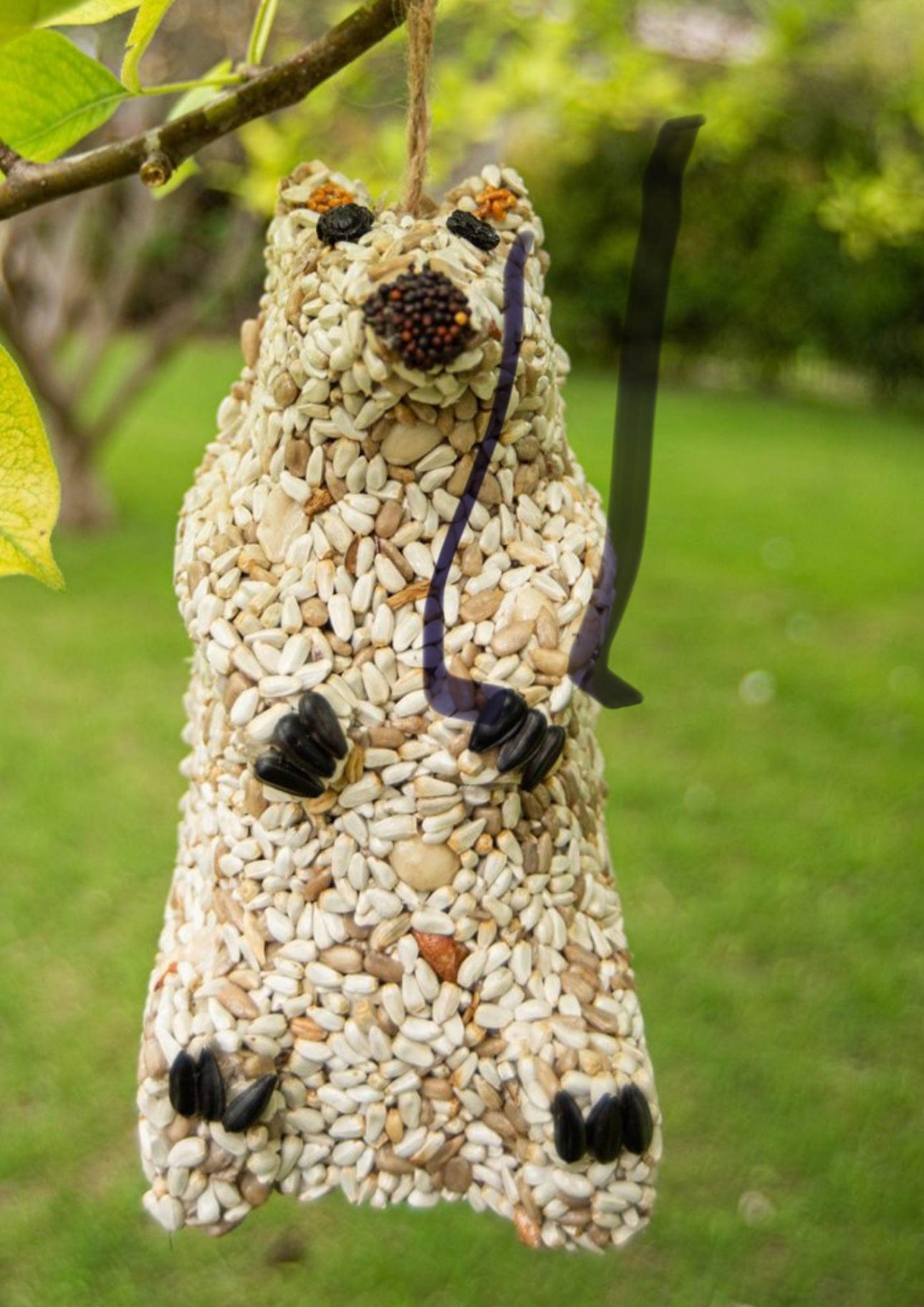 Mr. Bird Snow Bear Birdseed Animal Hanger Mr. Bird bird feeder