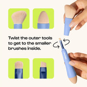 Multi-Tasker - 4-in-1 Makeup Brushes Alleyoop Makeup