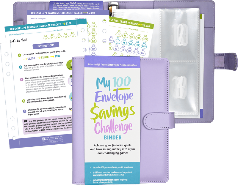 My 100 Envelope Savings Challenge Binder Peter Pauper Press Journal