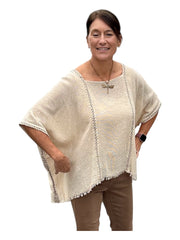 Natural One Size Linen Top Namsar Casual Top