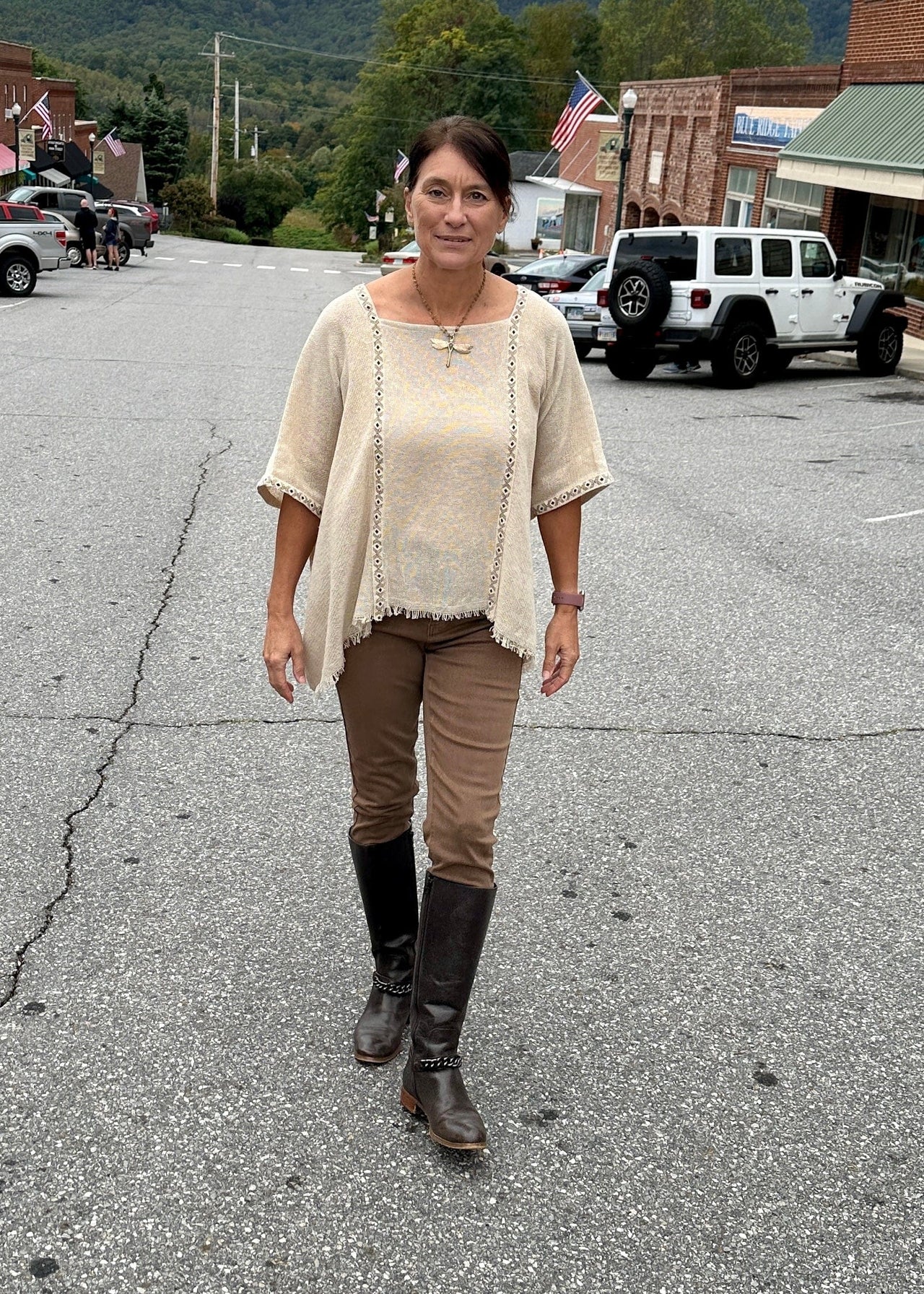 Natural One Size Linen Top Namsar Casual Top