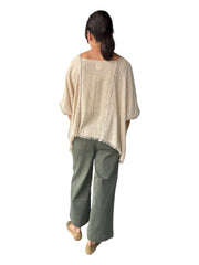 Natural One Size Linen Top Namsar Casual Top