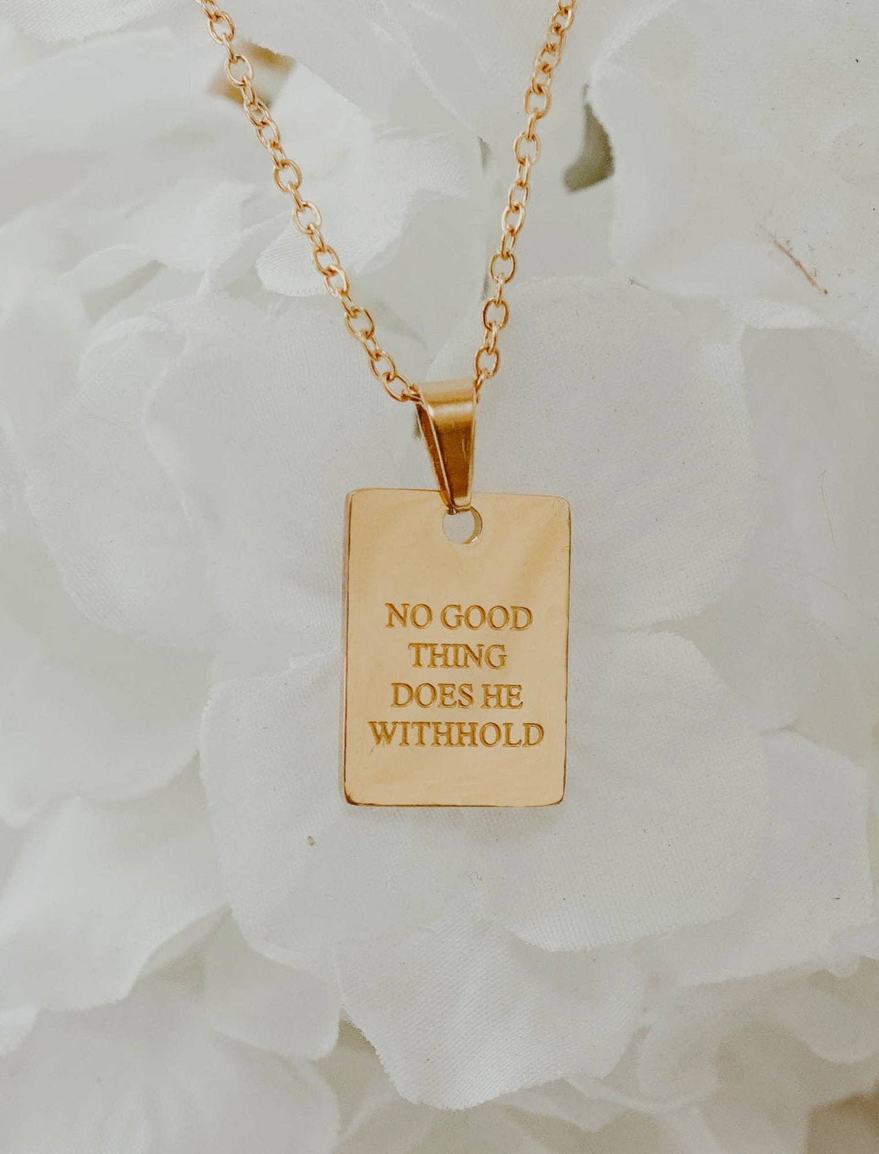Necklace: No Good Thing Does He Withhold Jenessa Wait