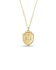 Necklace (Petite/Gold) - Psalm 91:4: 22" - Medium Madison Sterling