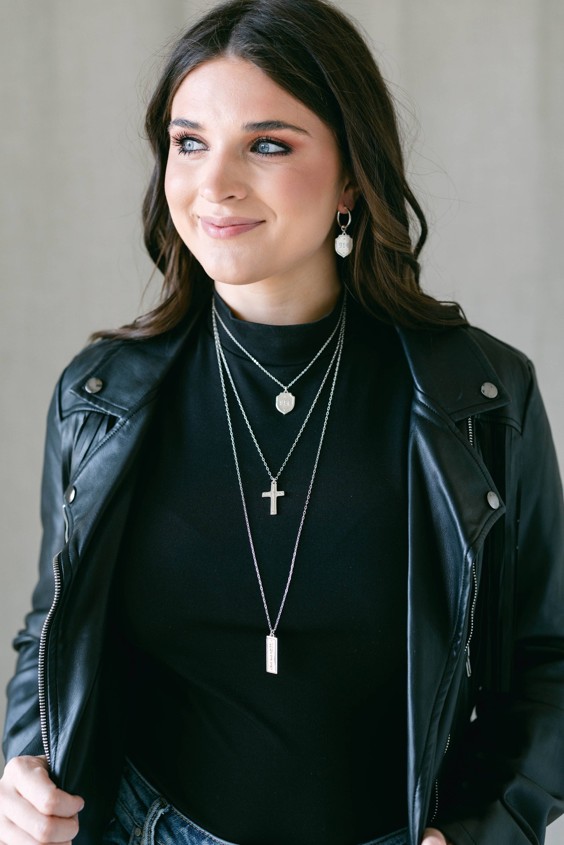 Necklace (Petite/Silver) - Psalm 91:4: 16" - Short Madison Sterling
