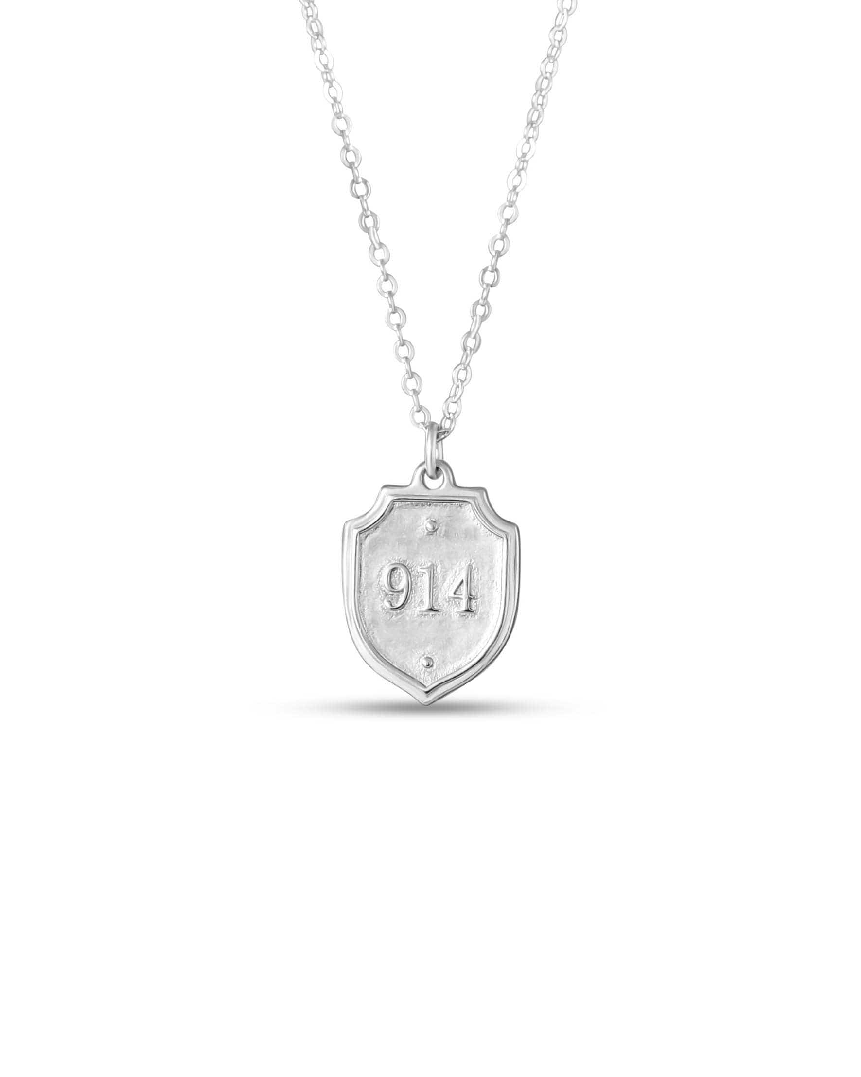 Necklace (Petite/Silver) - Psalm 91:4: 22" - Medium Madison Sterling