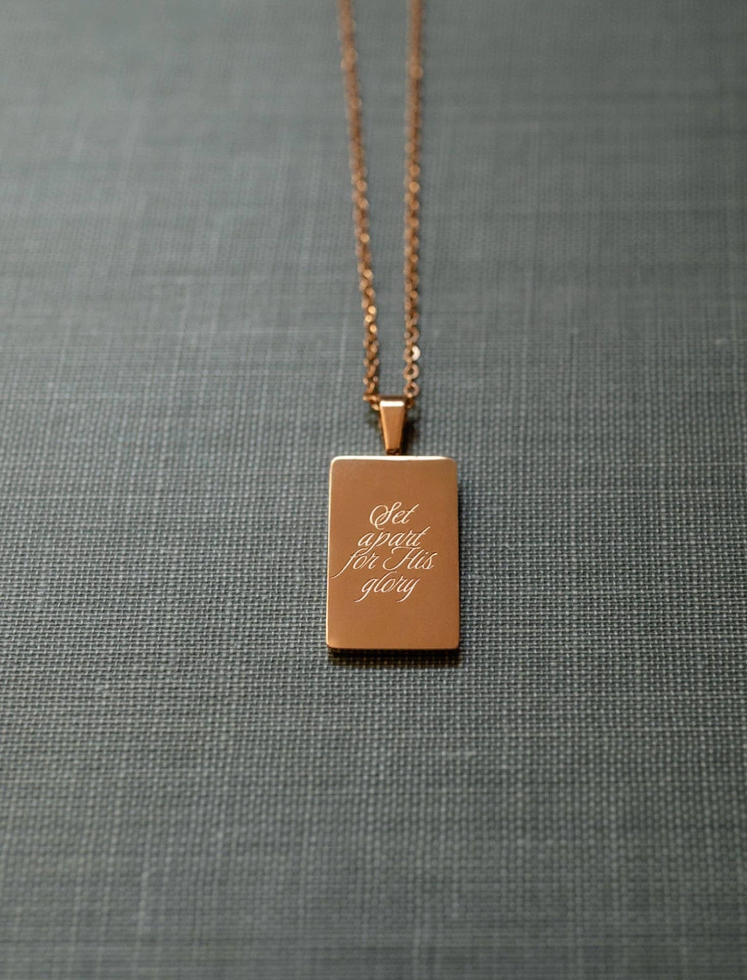 Necklace: Set apart for His glory Jenessa Wait