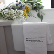 NEED SOME HELP - TEA TOWEL Wildwood Landing