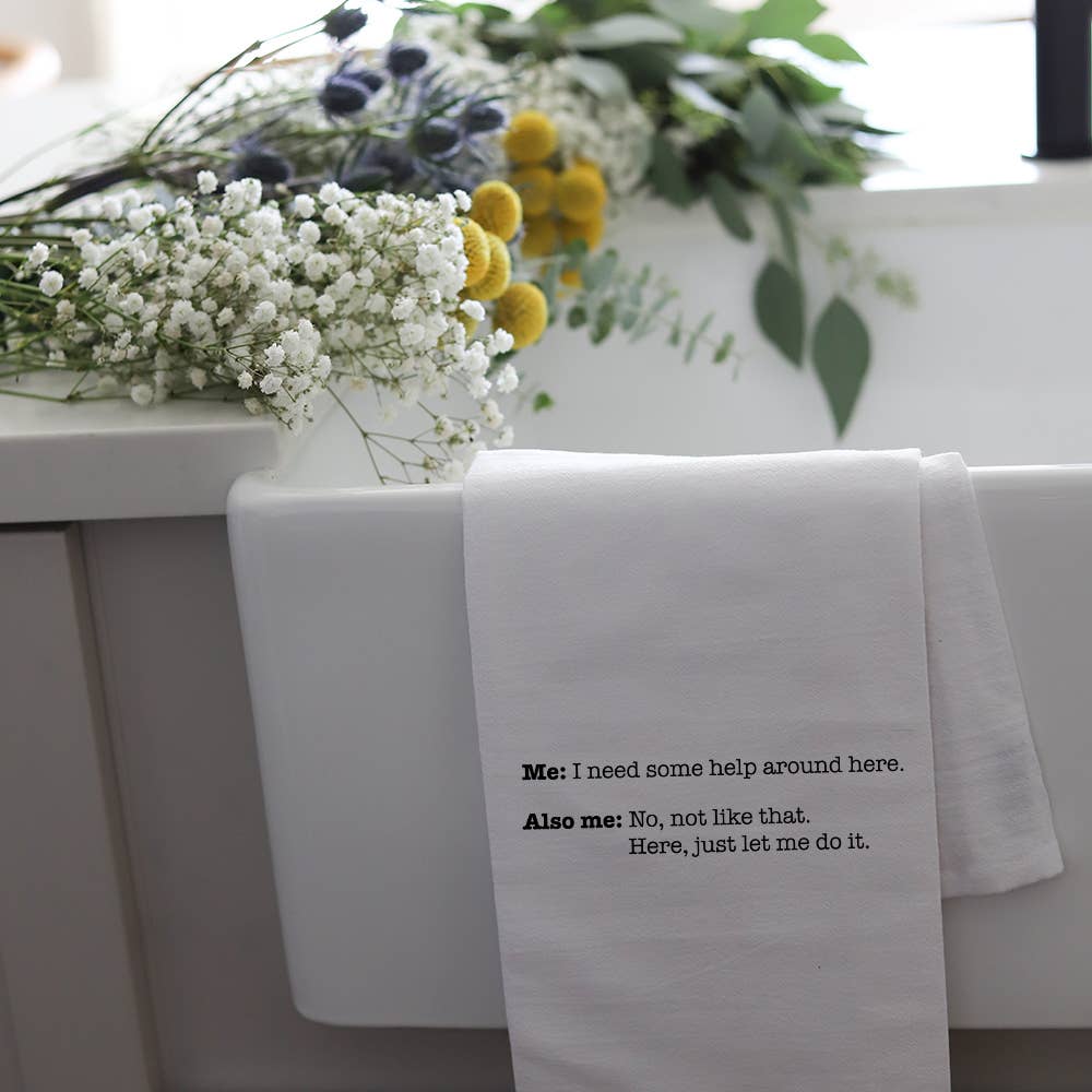NEED SOME HELP - TEA TOWEL Wildwood Landing