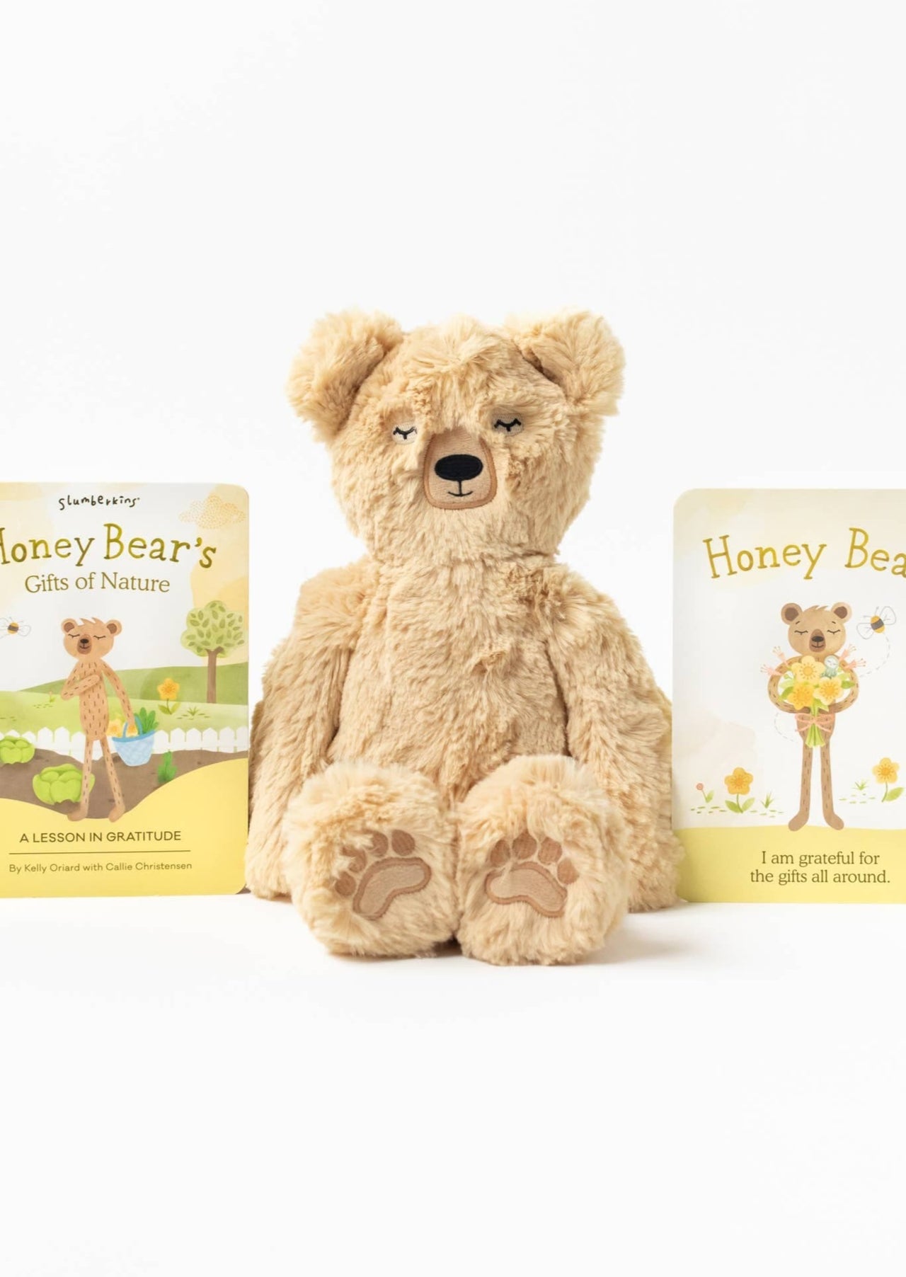 NEW Honey Bear Kin + Lesson Book - Gratitude Slumberkins Inc.